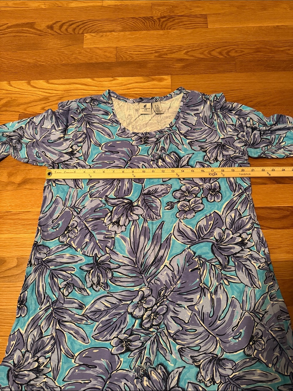 Caribbean Joe shark bite floral dress - Picture 5 of 8